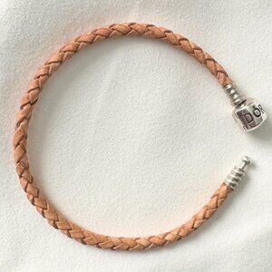 7.1" Pandora Light Brown Leather Bracelet ONLY 4 in Stock